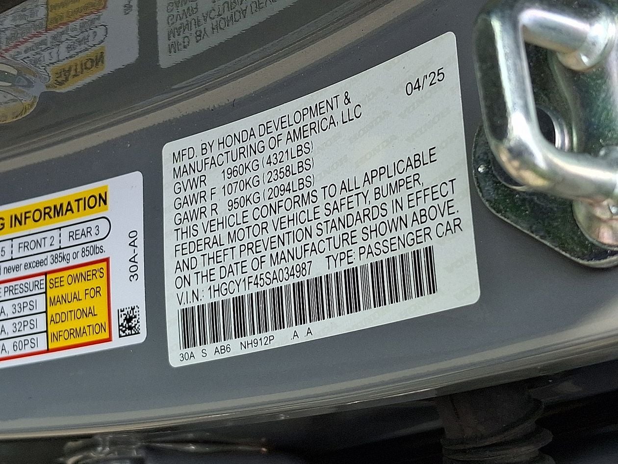 2025 Honda Accord SE