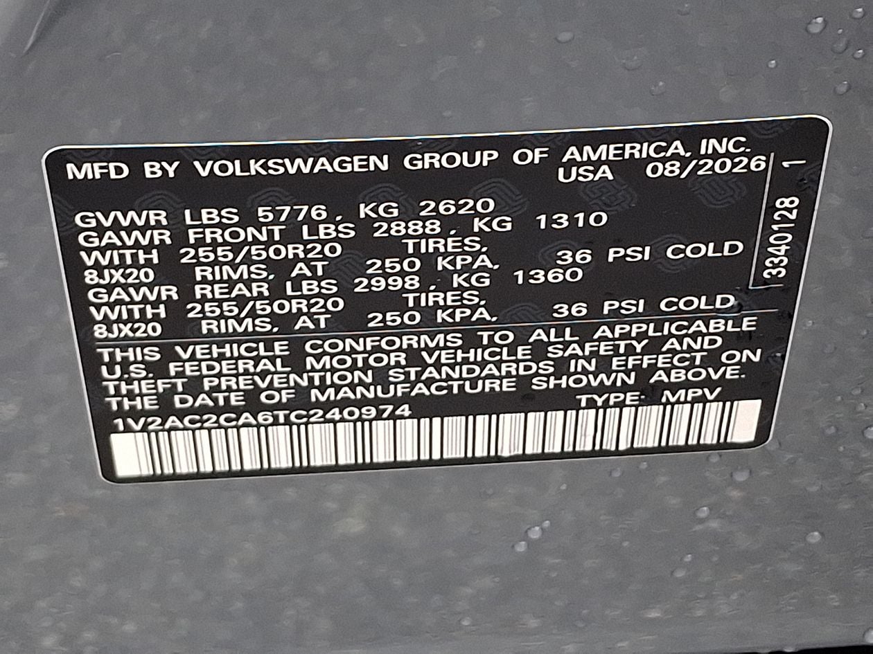 2026 Volkswagen Atlas Cross Sport SEL R-Line Black
