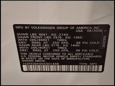 2027 Volkswagen Atlas SEL Premium R-Line