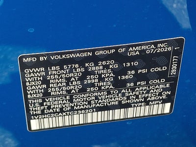 2026 Volkswagen Atlas Cross Sport 2.0T SE w/Technology