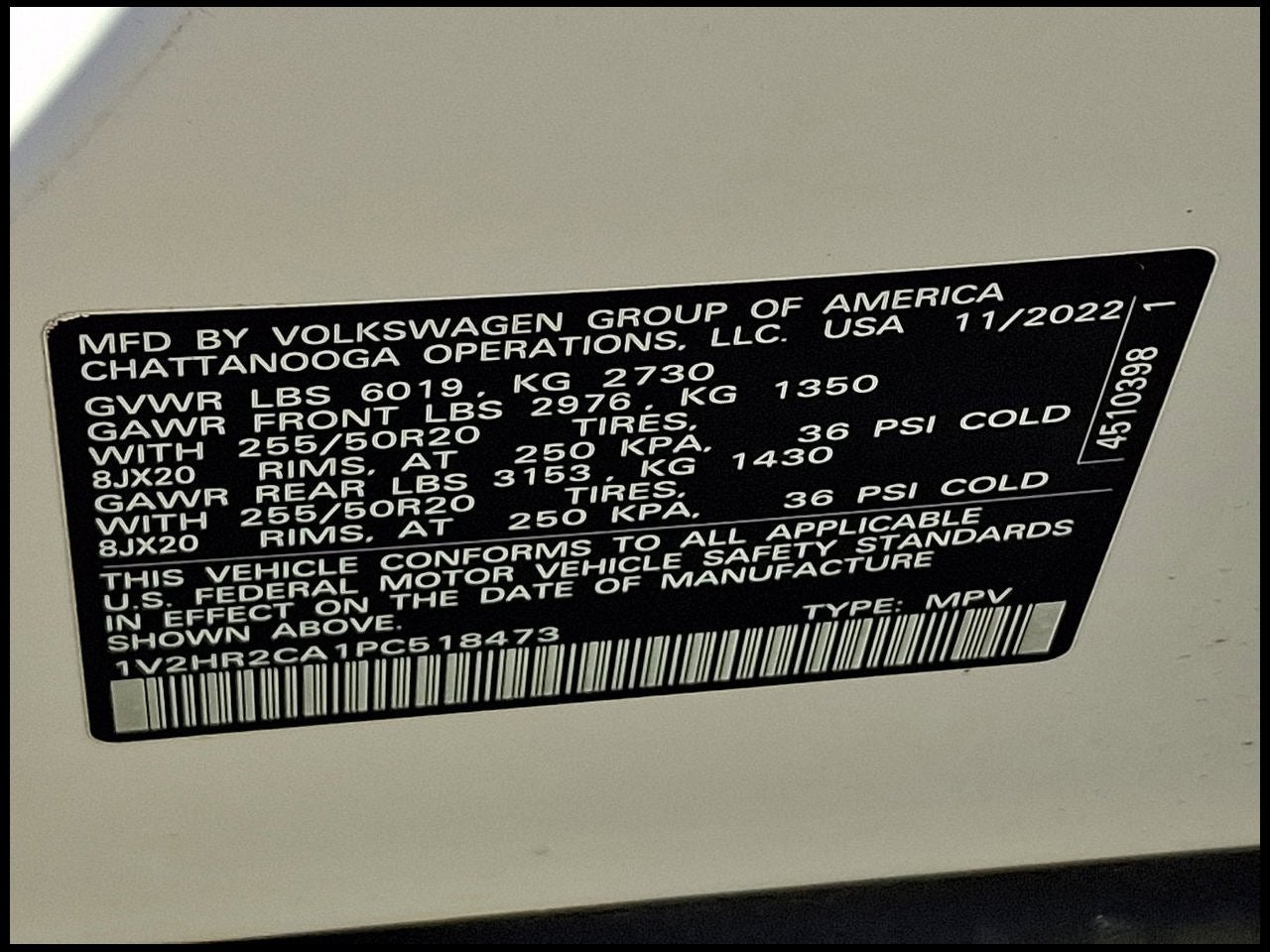 2023 Volkswagen Atlas 3.6L V6 SE w/Technology