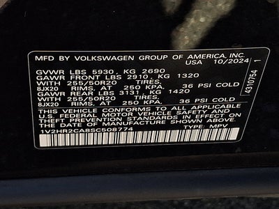 2025 Volkswagen Atlas 2.0T SE w/Technology