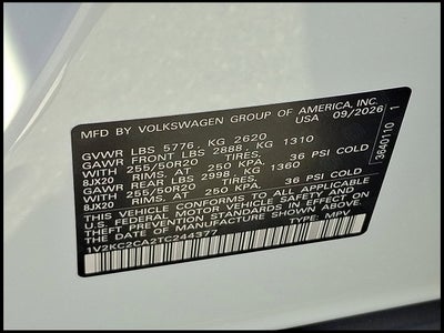 2026 Volkswagen Atlas Cross Sport SE w/Technology