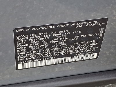 2026 Volkswagen Atlas Cross Sport 2.0T SE w/Technology