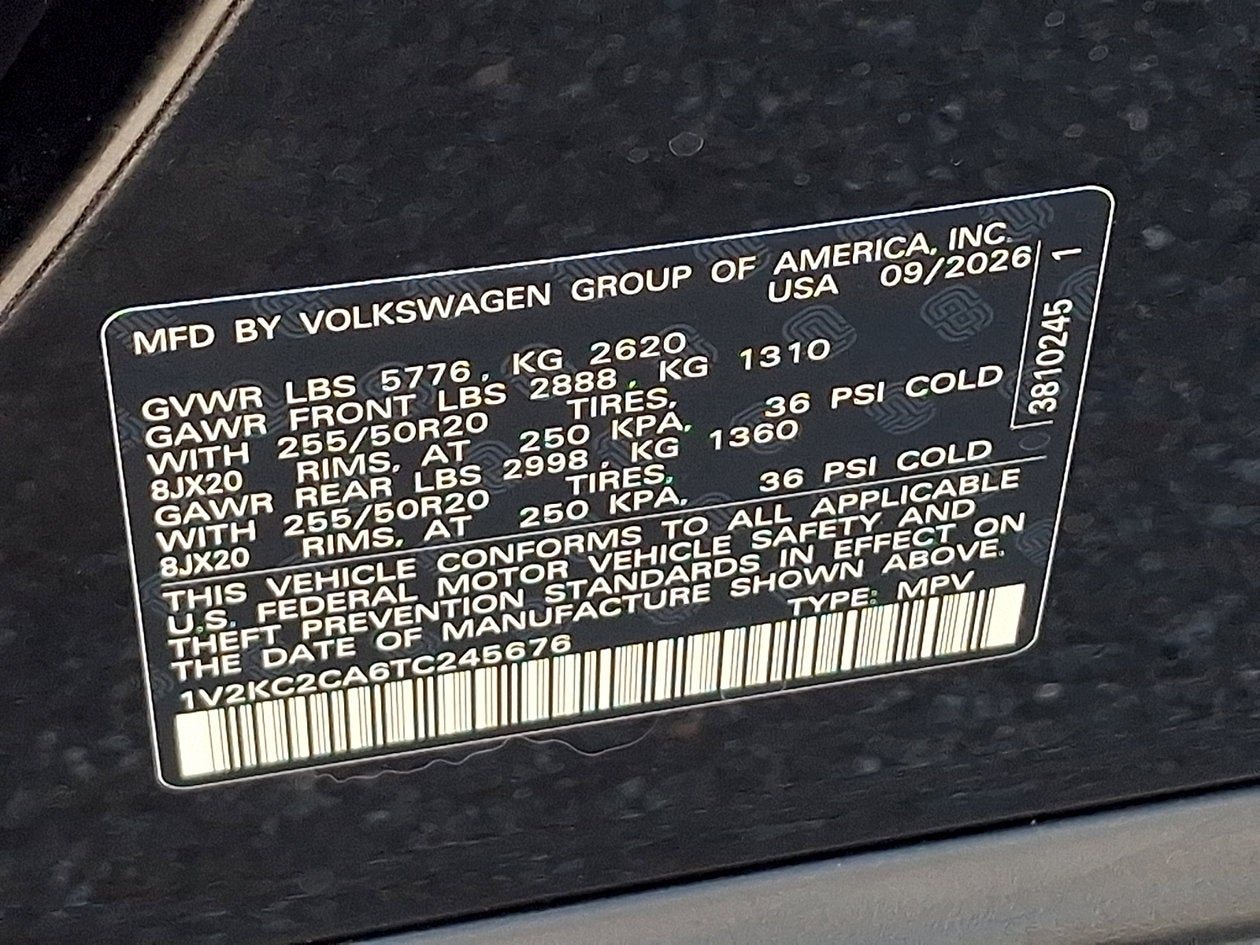 2026 Volkswagen Atlas Cross Sport SE w/Technology