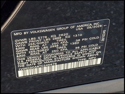2026 Volkswagen Atlas Cross Sport SE w/Technology