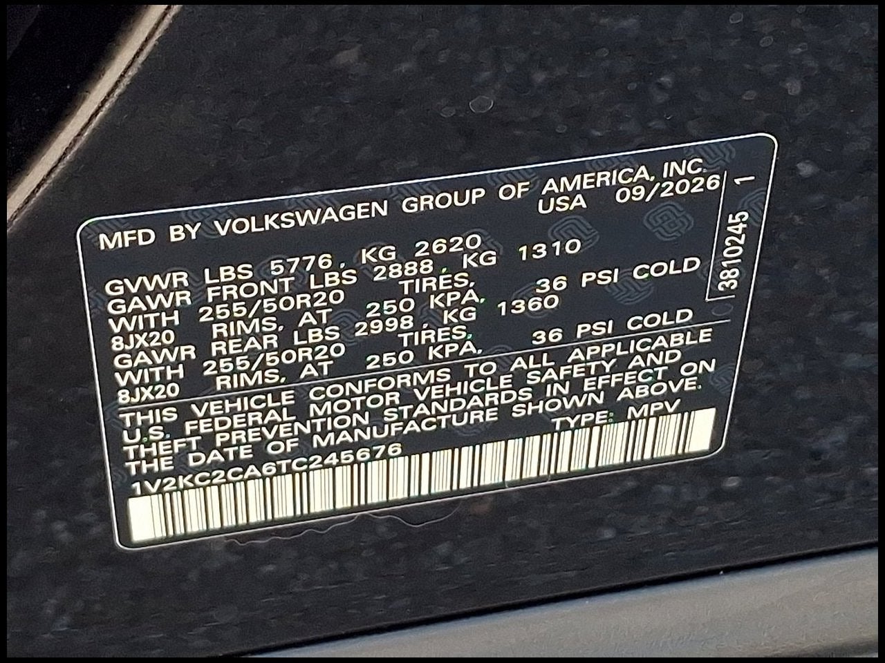 2026 Volkswagen Atlas Cross Sport SE w/Technology