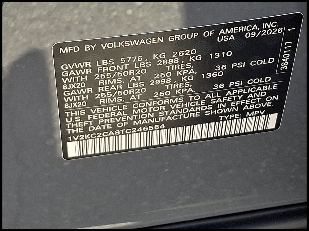 2026 Volkswagen Atlas Cross Sport SE w/Technology