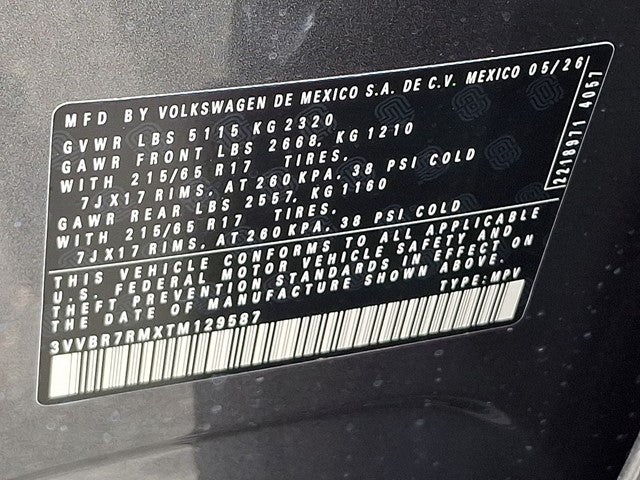 2026 Volkswagen Tiguan 2.0T S