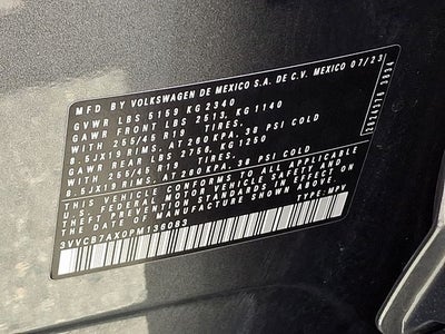 2023 Volkswagen Tiguan 2.0T SE R-Line Black