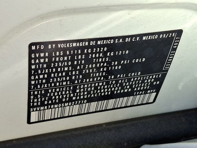 2025 Volkswagen Tiguan 2.0T SE