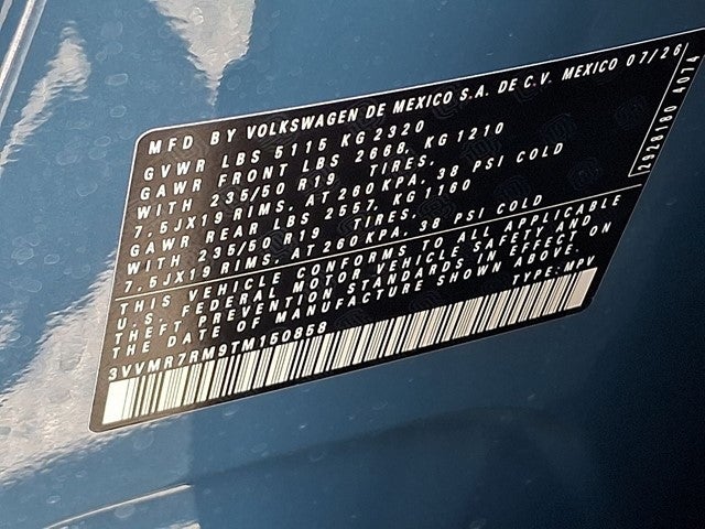 2026 Volkswagen Tiguan 2.0T SE