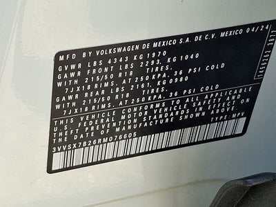 2024 Volkswagen Taos 1.5T SE