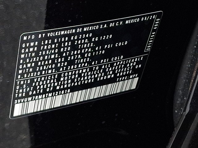 2026 Volkswagen Tiguan 2.0T SEL R-Line Turbo