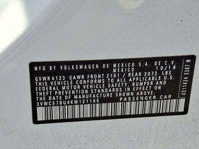 2019 Volkswagen Jetta 1.4T SE