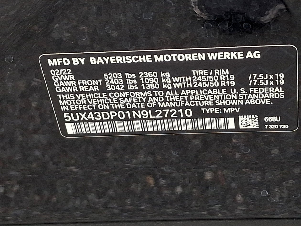 2022 BMW X3 sDrive30i