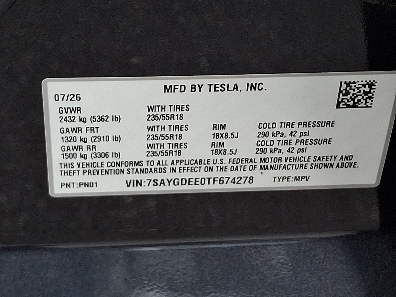 2026 Tesla Model Y Long Range