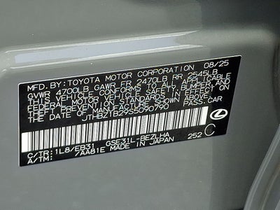 2025 Lexus IS 350 F SPORT Design