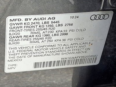 2025 Audi Q5 45 S line Premium quattro