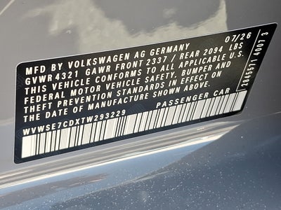 2026 Volkswagen Golf GTI SE