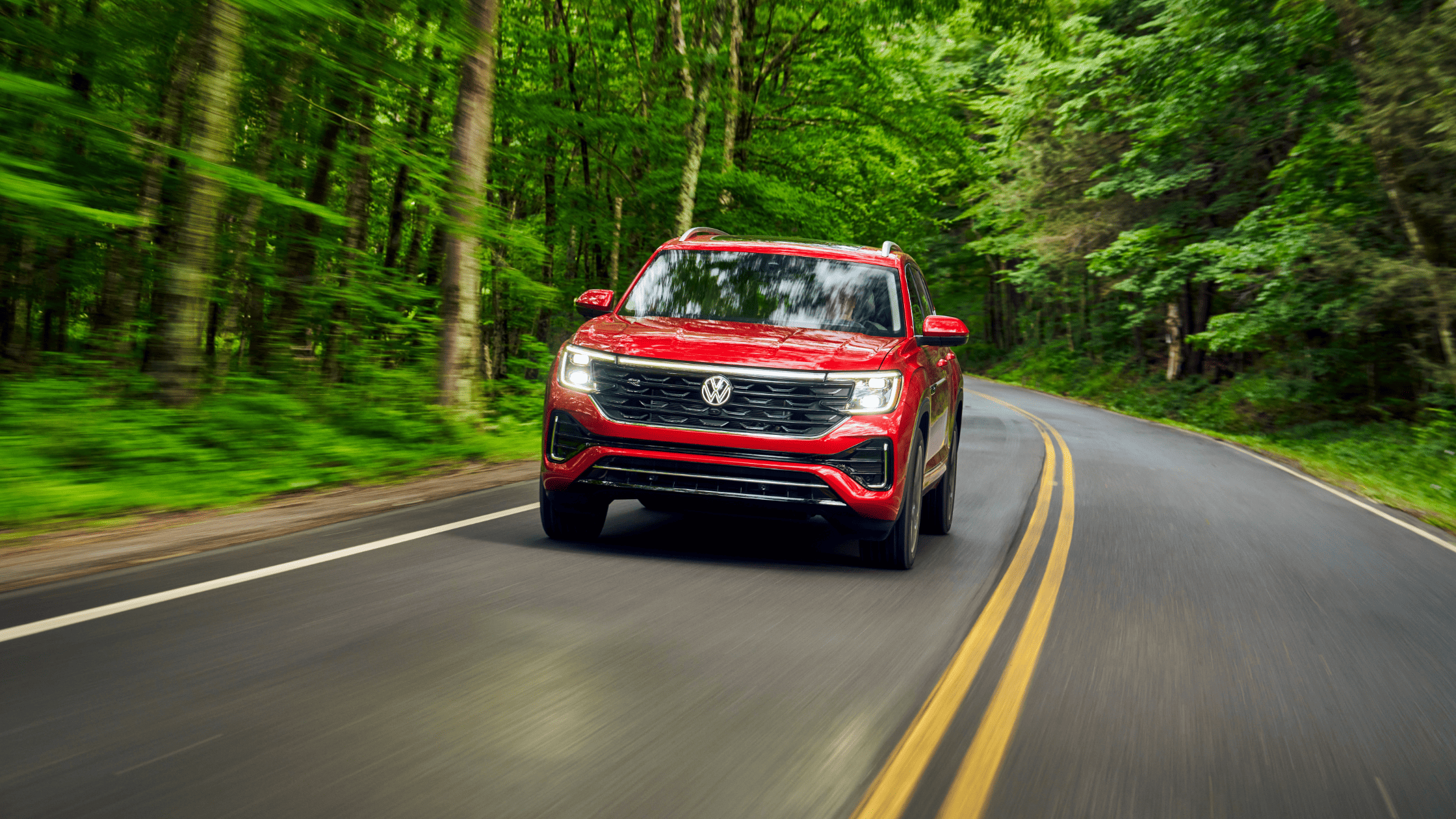 The 2024 Volkswagen Atlas near Concord, NC Cruising Through the Forest