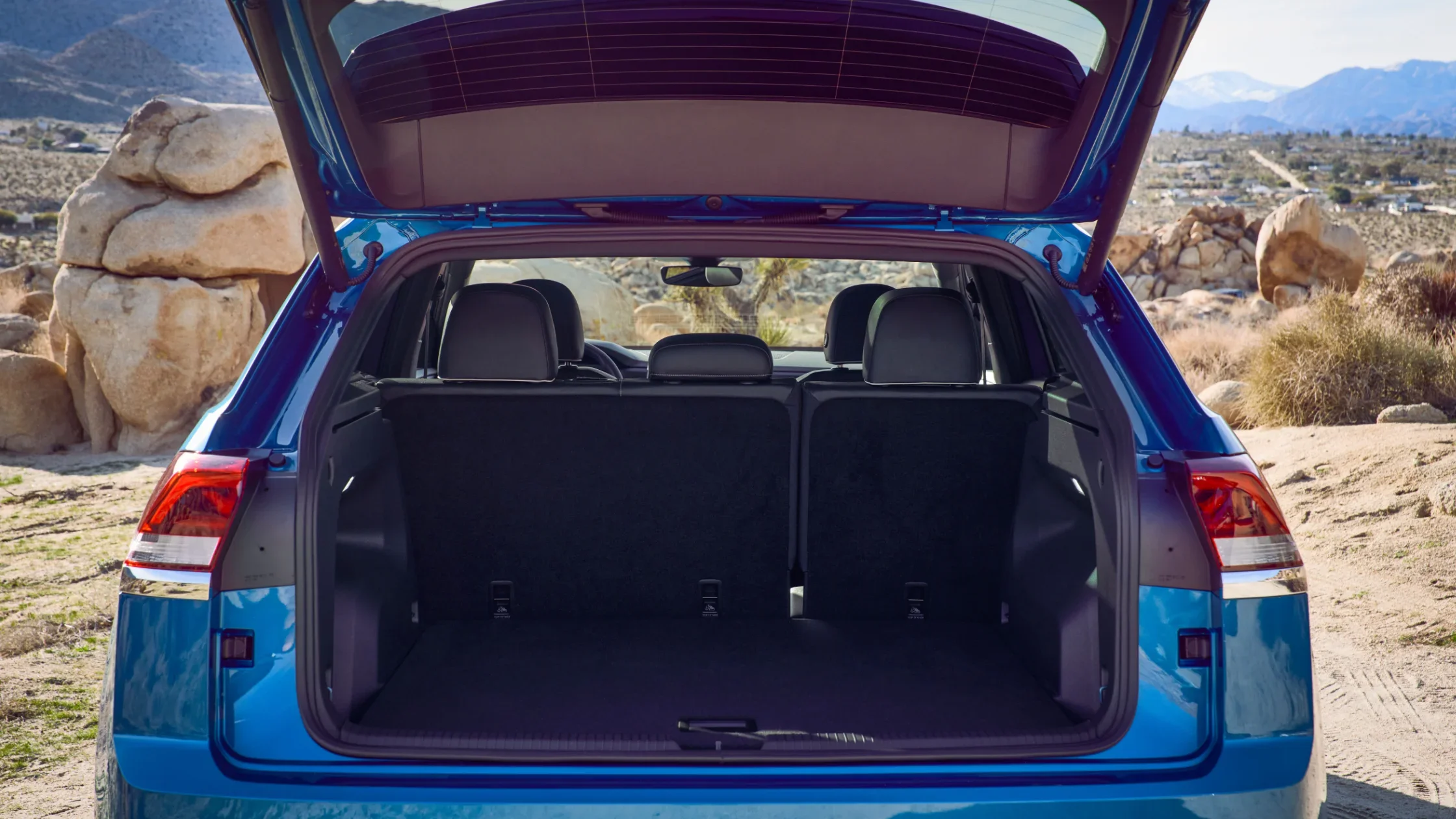 Rear view of 2025 Volkswagen Atlas Cross Sport.