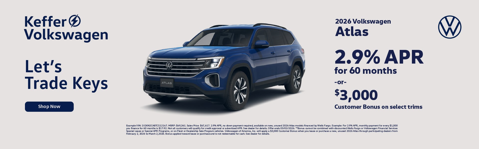 2026 Volkswagen Atlas