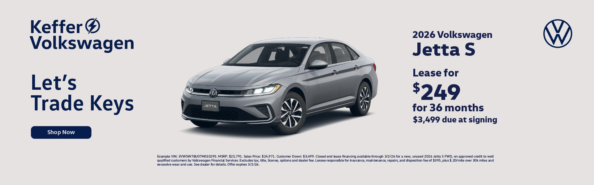 2026 Volkswagen Jetta S