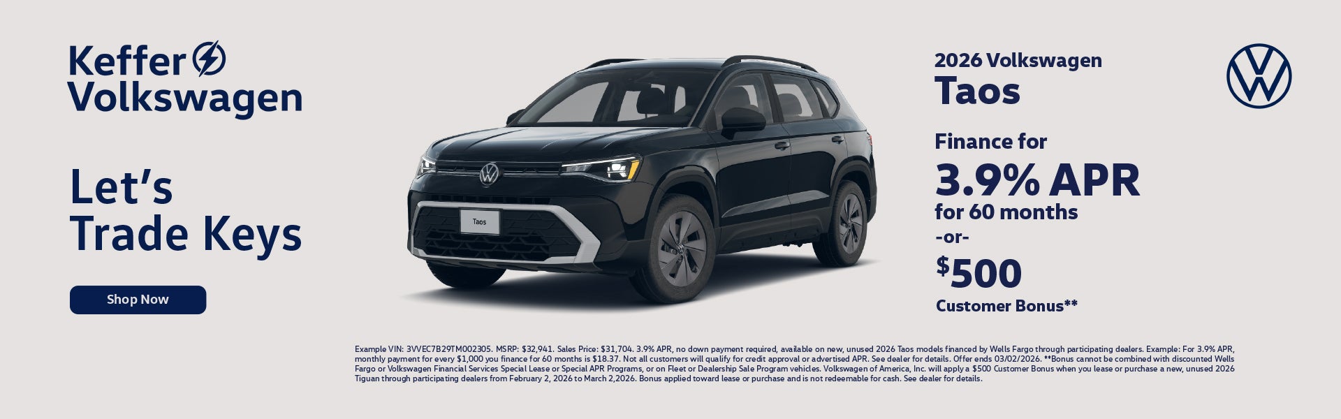 2026 Volkswagen Taos