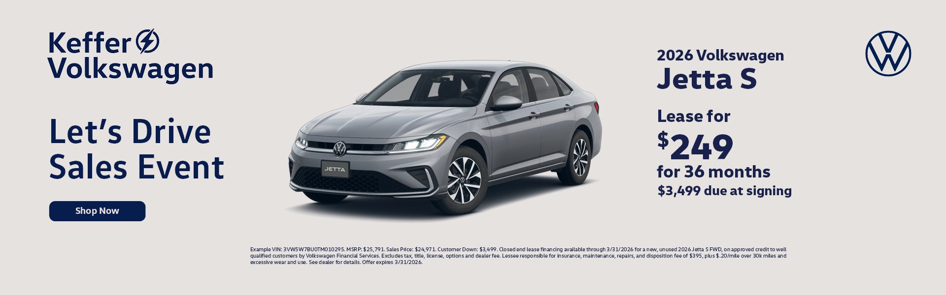 2026 Volkswagen Jetta S