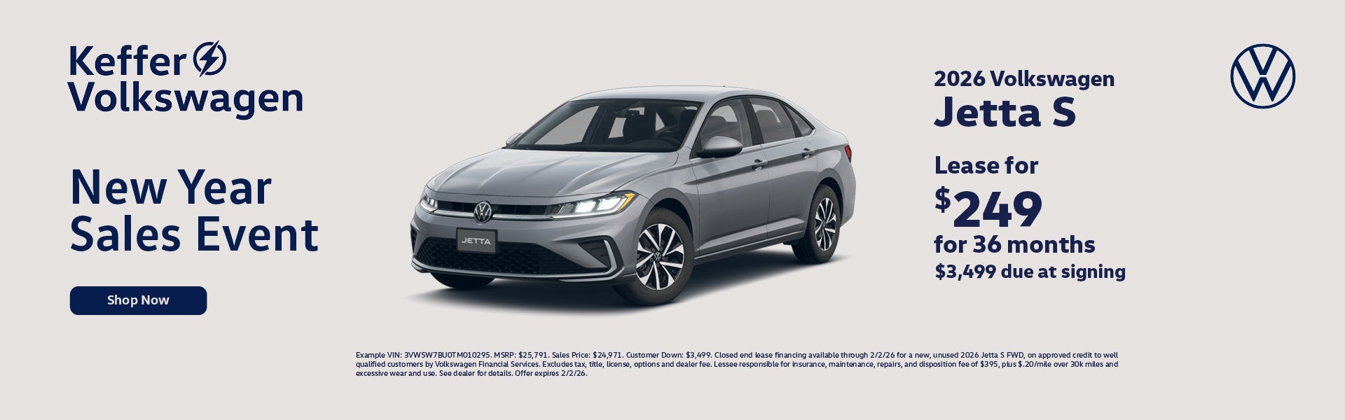 2026 Volkswagen Jetta S