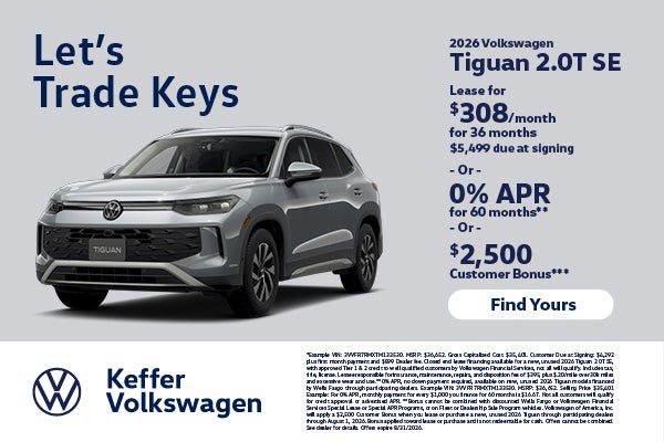 2026 Volkswagen Tiguan 2.0T SE